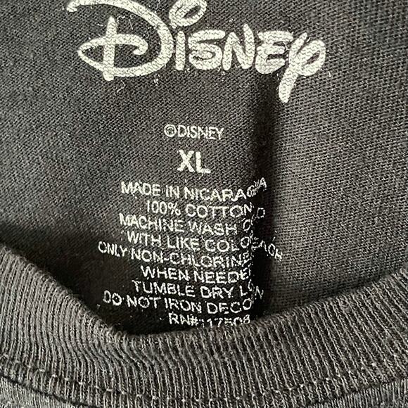 Disney Minnie Mouse Cropped Crew Neck Long Sleeve Womens Graphic Tee T-Shirt XL - Picture 3 of 5